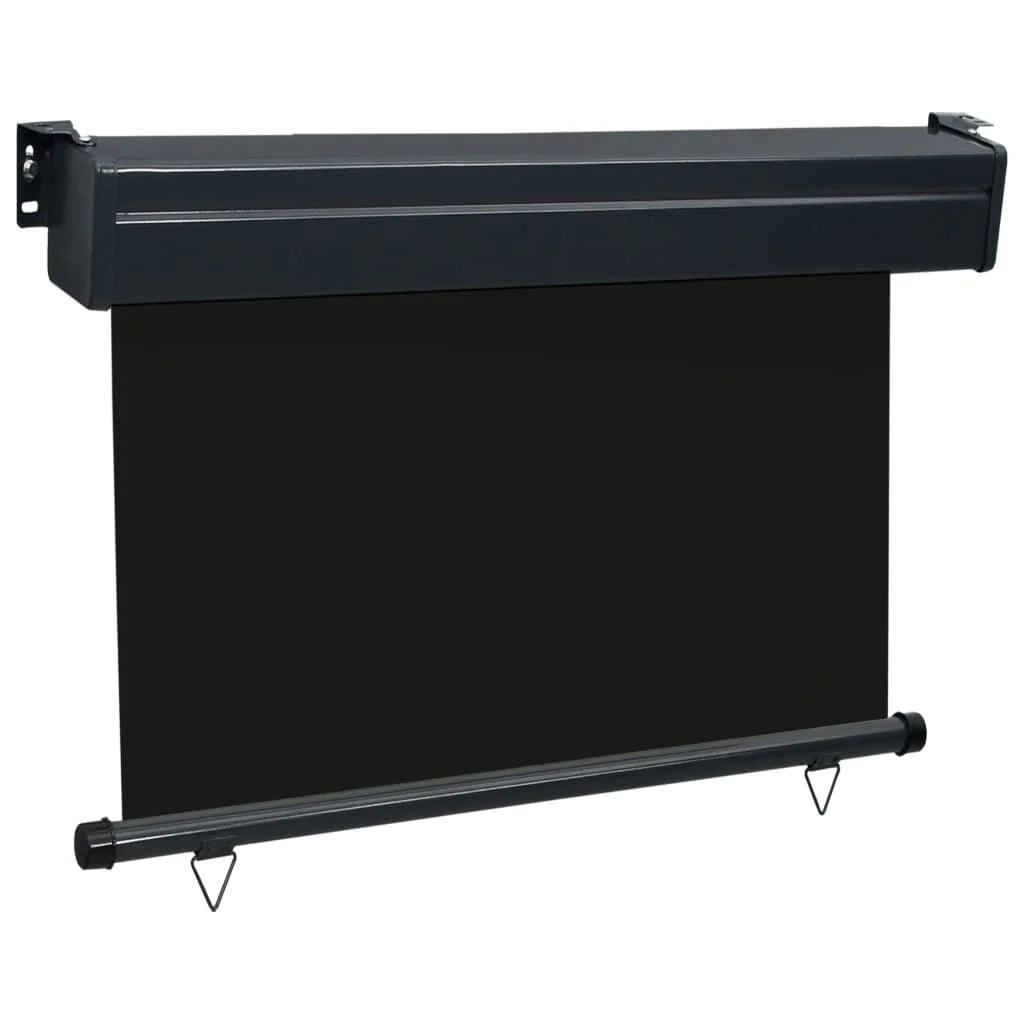 Tenda da sole laterale per balcone 100 x 250 cm nera 02_0007003