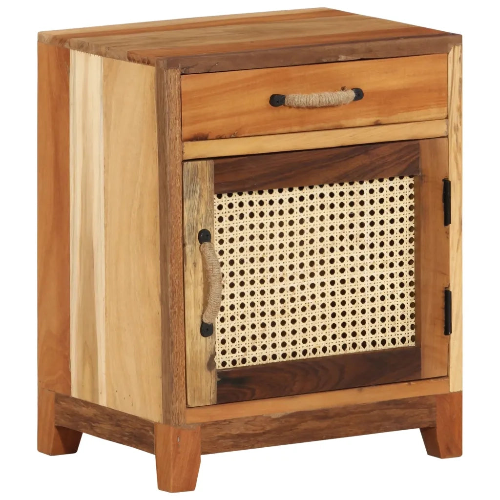 Comodino 40x30x50 cm in Legno Massello di Recupero 288094