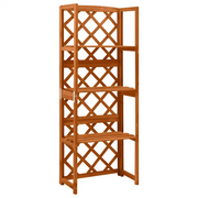 Traliccio con Ripiani 55x30x140 cm in Legno Massello di Abetecod mxl 79882