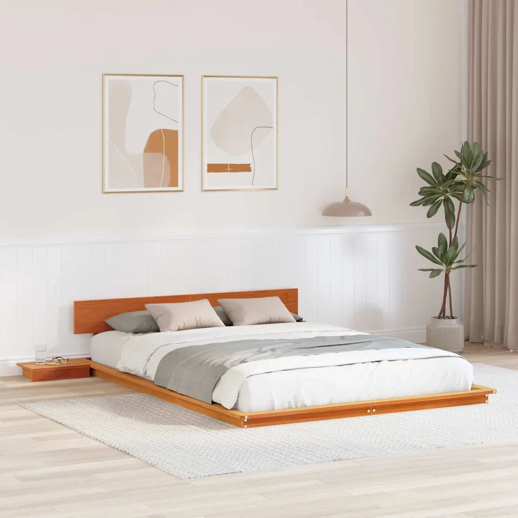 Struttura del letto Marrone 150 x 200 cm legno