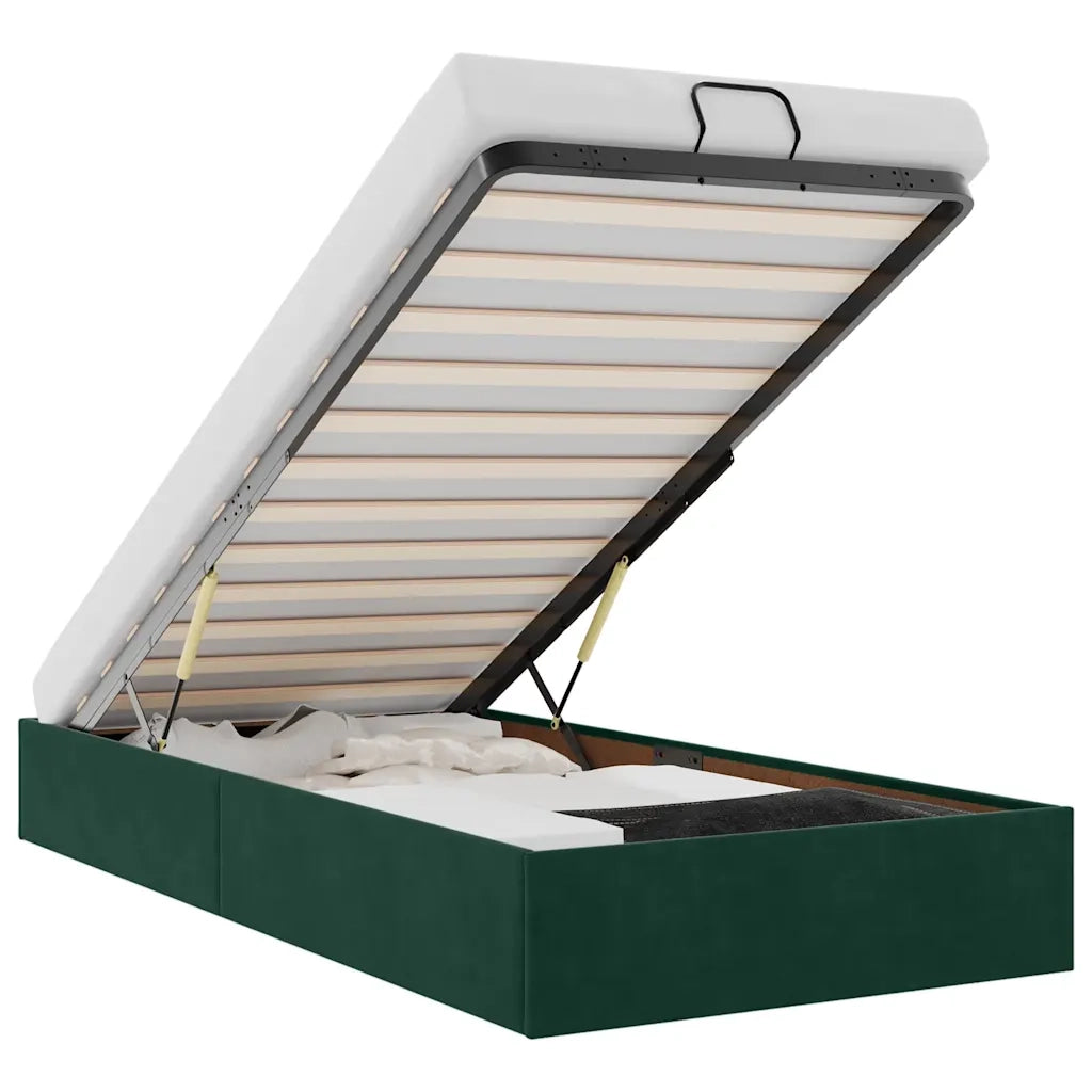 Struttura Letto Pouf Senza Materasso 90x190 cm Velluto 3310934