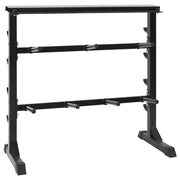 Porta Manubri con 7 Supporti e 8 Ganci 300 kg Acciaio