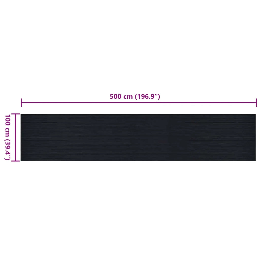 Tappeto per pavimento Nero 1 x 5 m Gomma