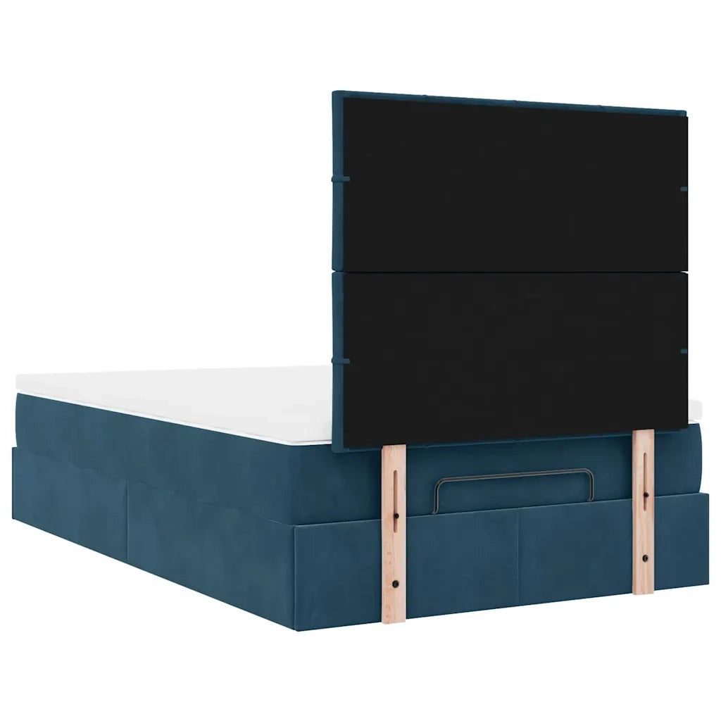 Struttura Letto Pouf con Materassi 120x190 cm Velluto 3313461