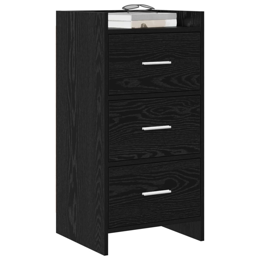 Credenza Rovere Nero 40 x 36 x 80 cm Legno ingegnerizzato 8011060