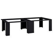 Pedestallo per Lavatrice 2 pcs Nero 127 x 54,5 x 32,5 cm 42022034