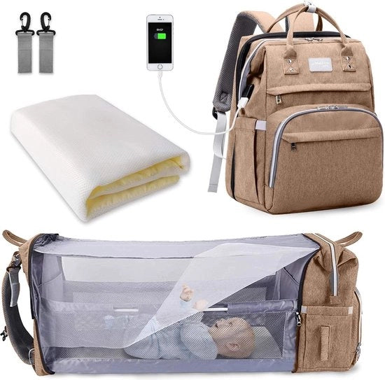Borsa da Viaggio Grande Capacità Portatile Borsa da Viaggio Opaca Bagno per Bambini (Kaki)
