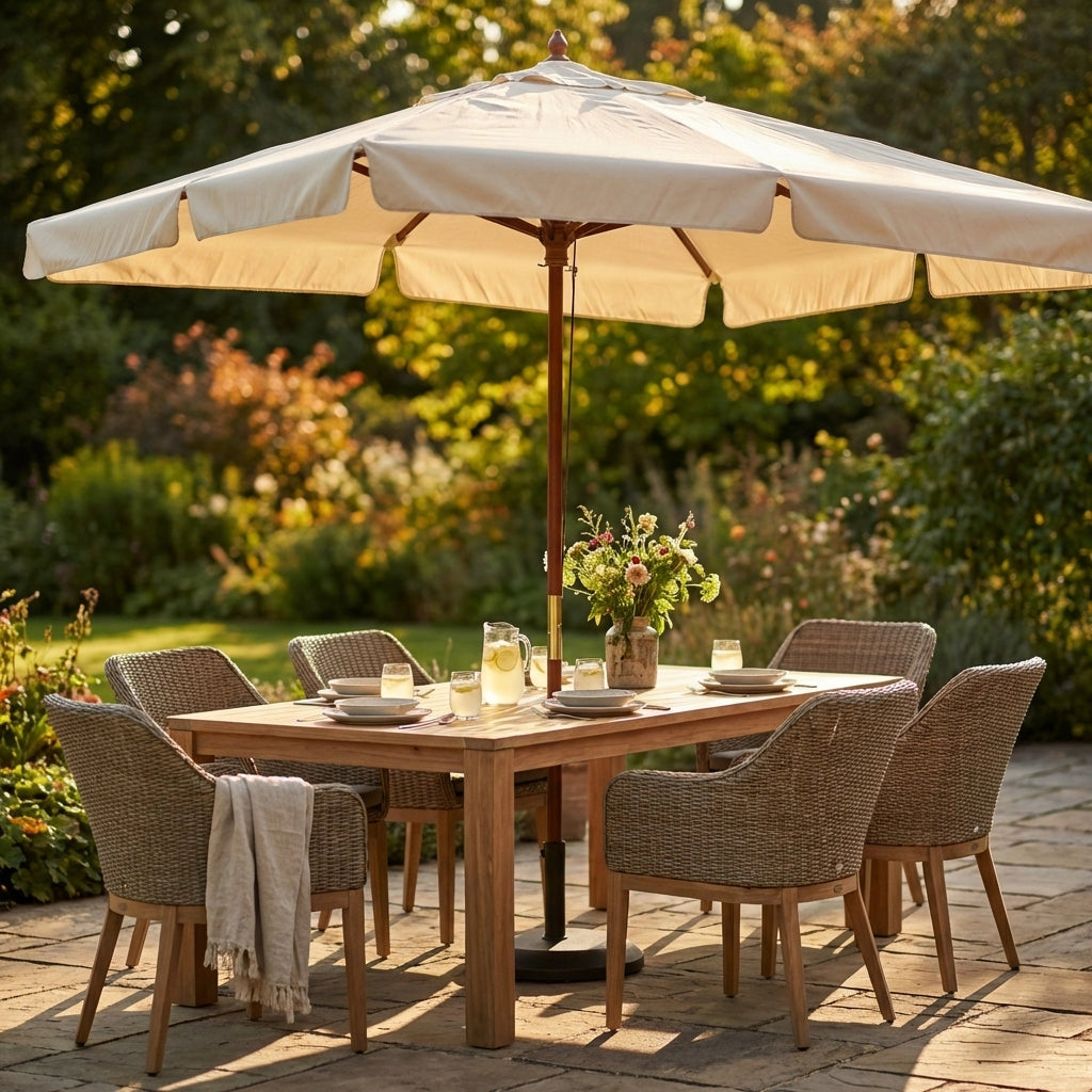 Ombrellone da Giardino 2x3 palo centrale in legno - LENA