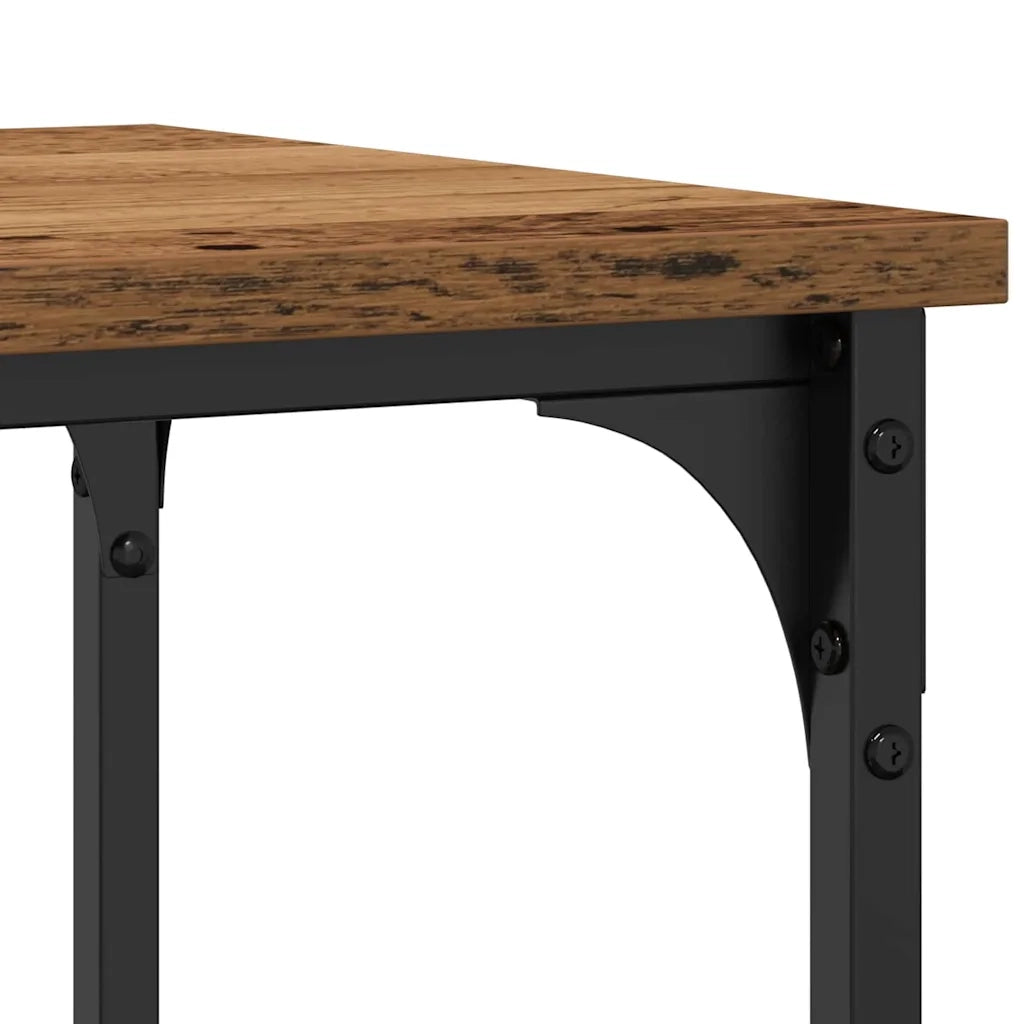Tavolo Console con lo scaffale Legno vecchio 100 x 35 x 75 cm 863559