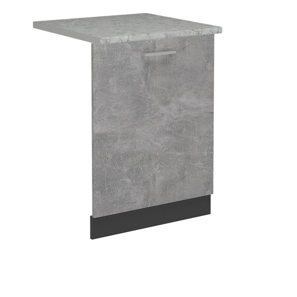 Vicco Coperchio per lavastoviglie Calcestruzzo 60 cm , PL Antracite