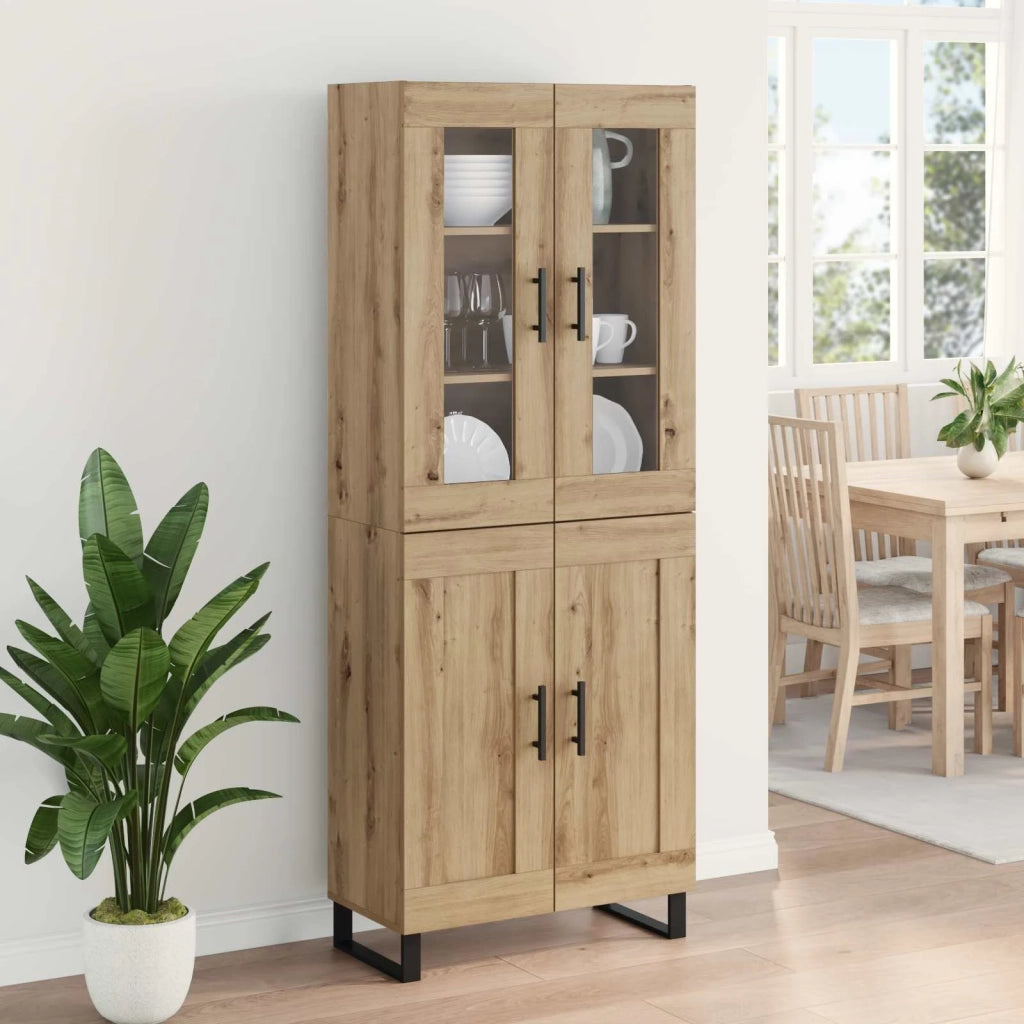 Credenza 2 pcs Rovere artigianale Legno multistrato 3415870
