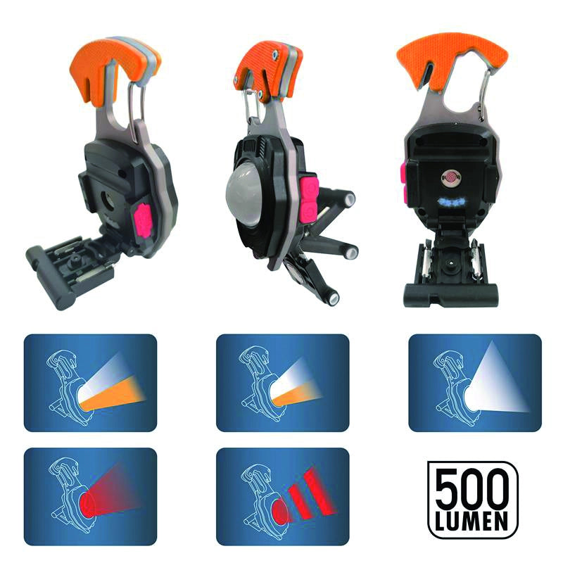 Luxen PROIETTORE RICARICABILE E TASCABILE + ACCESSORI ''X-POWER'' 5W, 500 lumen, 7 modalitÃE di luce