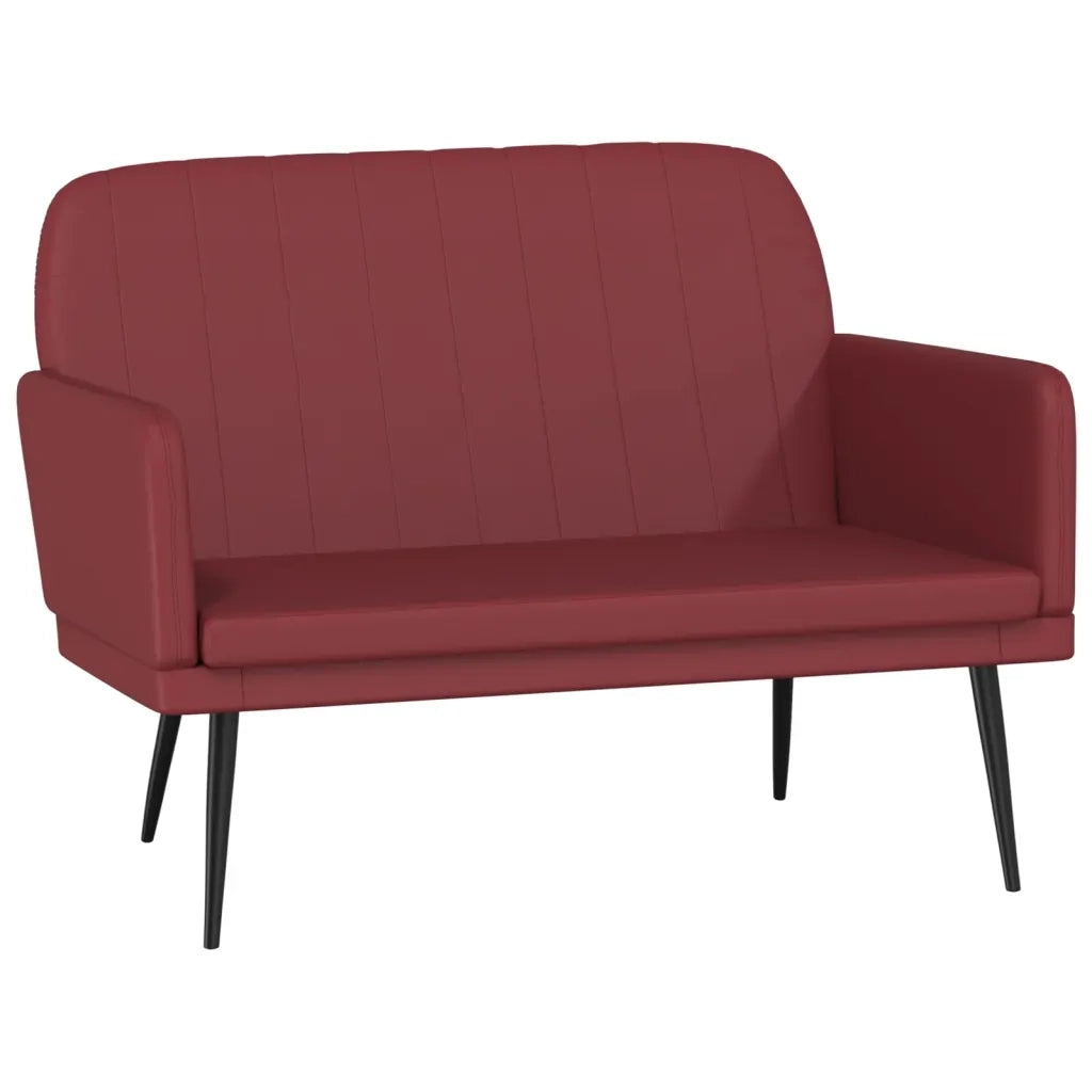 Panca Rosso Vino 107x80x81 cm in Similpelle CFW1749668