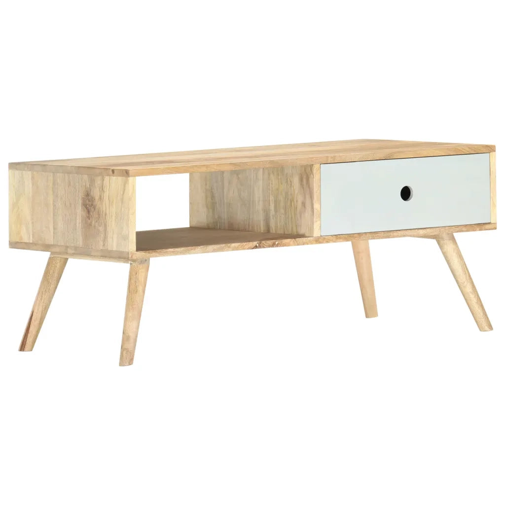 Tavolino da CaffÃ¨ 90x50x40 cm in Legno Massello di Mango cod mxl 26646