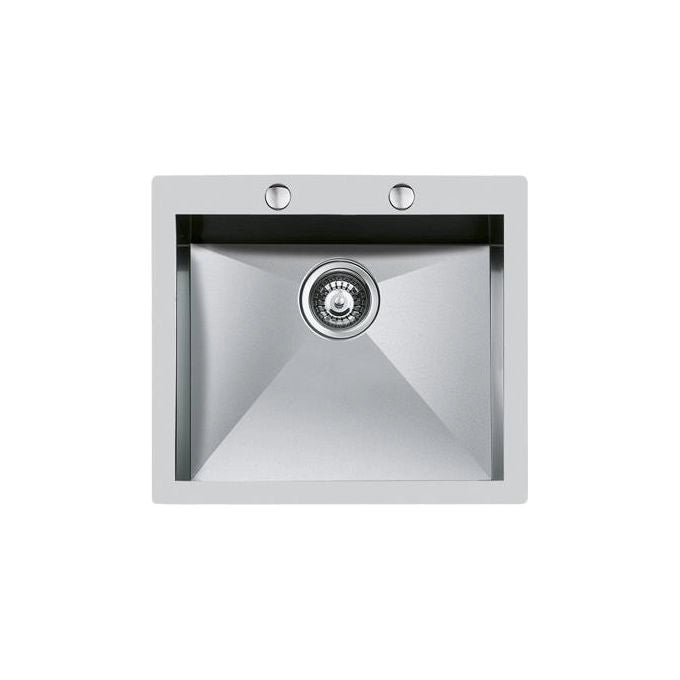 Foster Quadra.1V.50x40.Q4 Lavello montato su piano Rettangolare Acciaio inossidabile