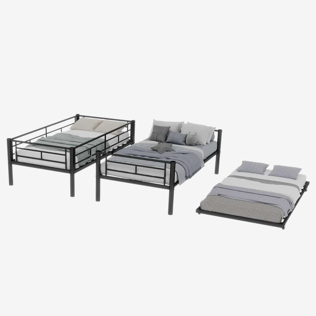 Letto a Castello Twin over Twin ¨C MINIMAL ¨C Metallo, con Rete, Struttura Robusta