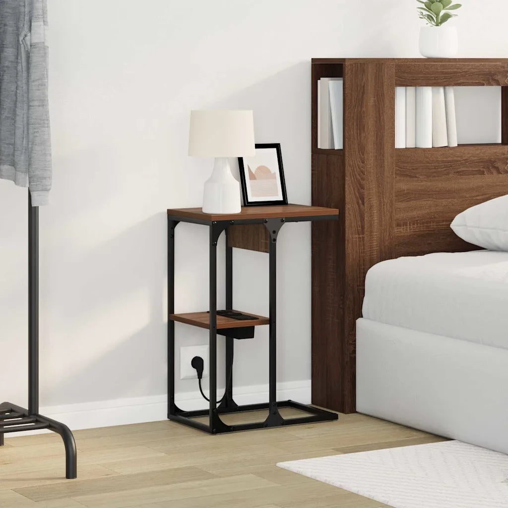 Armadio da Notte Rovere Marrone 41,5 x 26 x 60,5 cm 859594