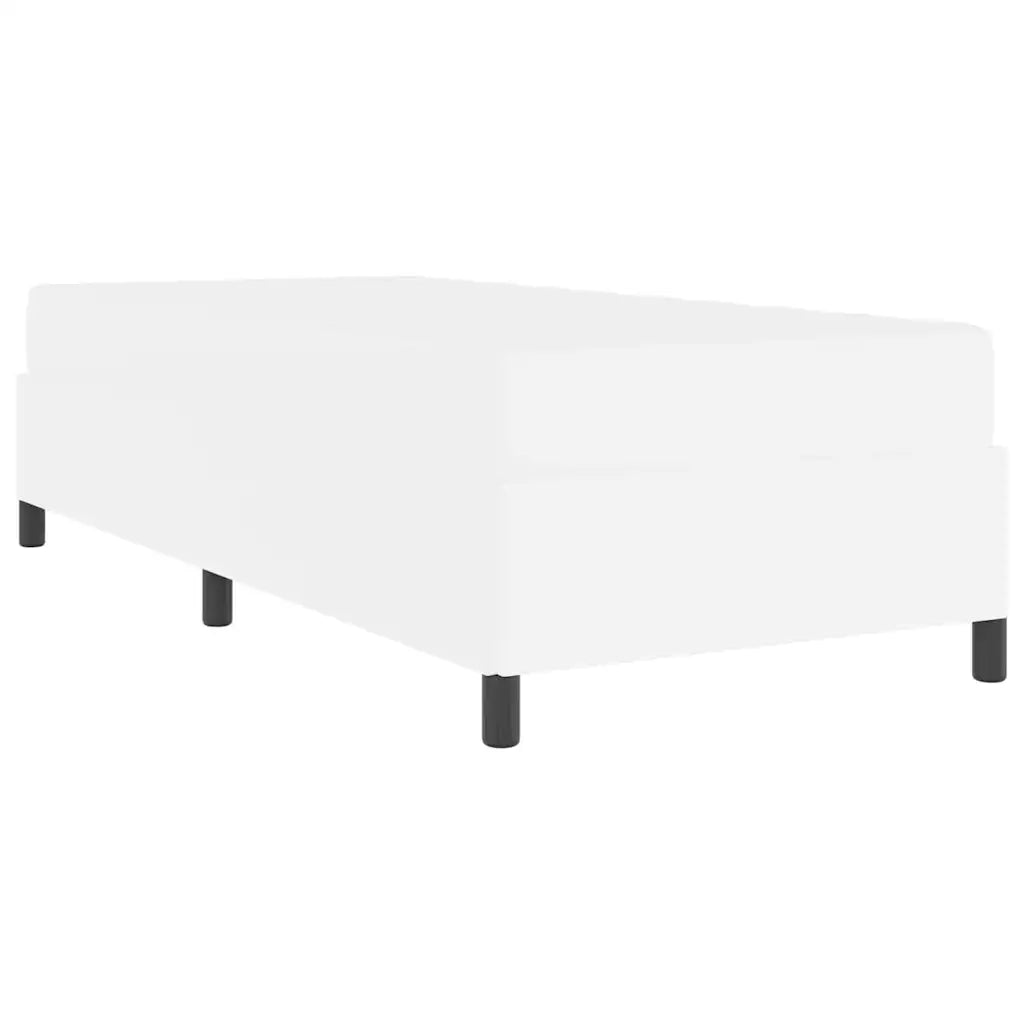 Struttura del letto con materasso Bianco 100 x 200 cm Tessuto 3398985