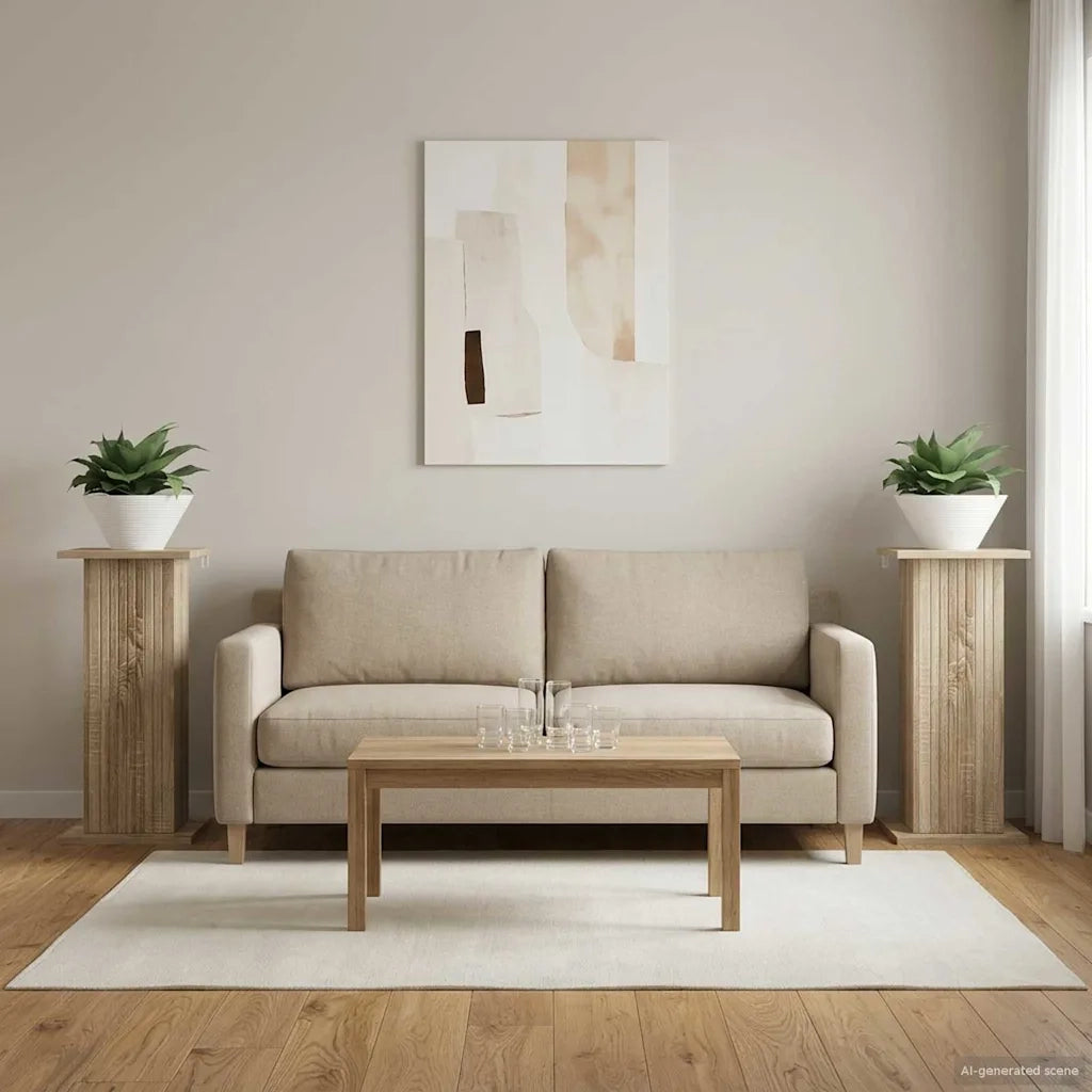 Supporto per piante 2 pcs Rovere Sonoma 30,5 x 30 x 60,5 cm 899785