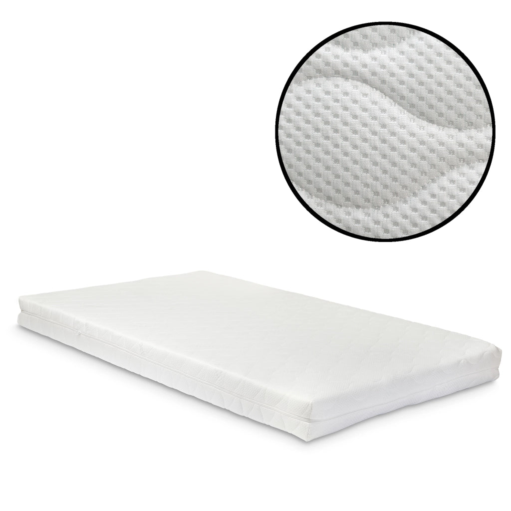 Materasso a Schiuma Fredda 200x200 cm con Coprimaterasso Rimovibile [neu.haus]