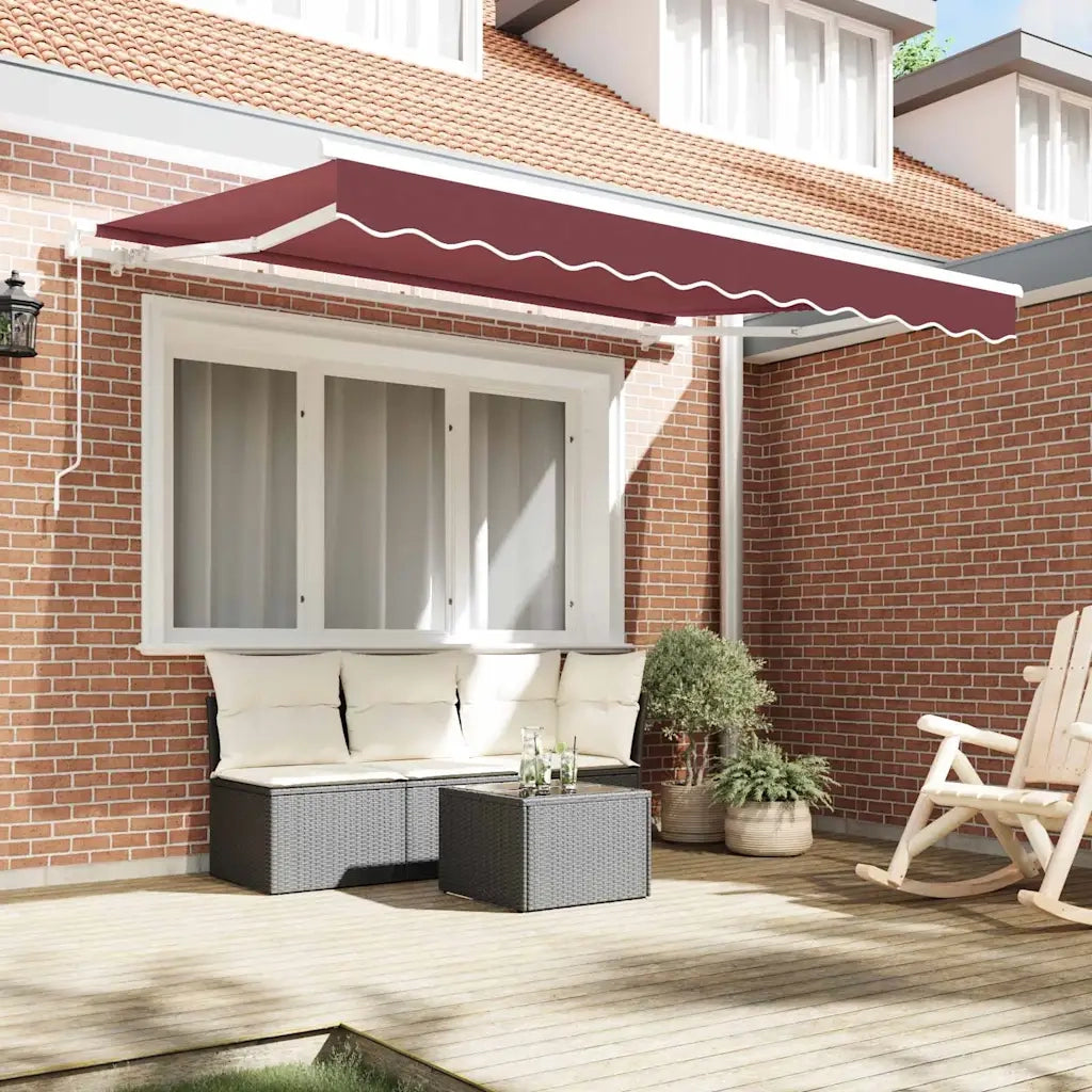 Telo di ricambio per tenda da sole Rosso Borgogna 3,5 x 2 m 42000444