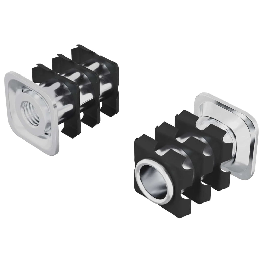 Inserto per tubo filettato 2 pcs Nero e Argento Acciaio zincato 864850