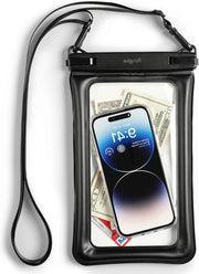 Borsa impermeabile per telefono subacqueo - Borsa a secchiello con cinturino di trasporto - Borsa trasparente con chiusura a sigillatura.