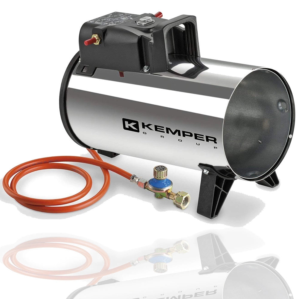 Trade Shop - Generatore Di Aria Calda Riscaldatore A Gas Mobile Portatile Regolabile 18 Kw -
