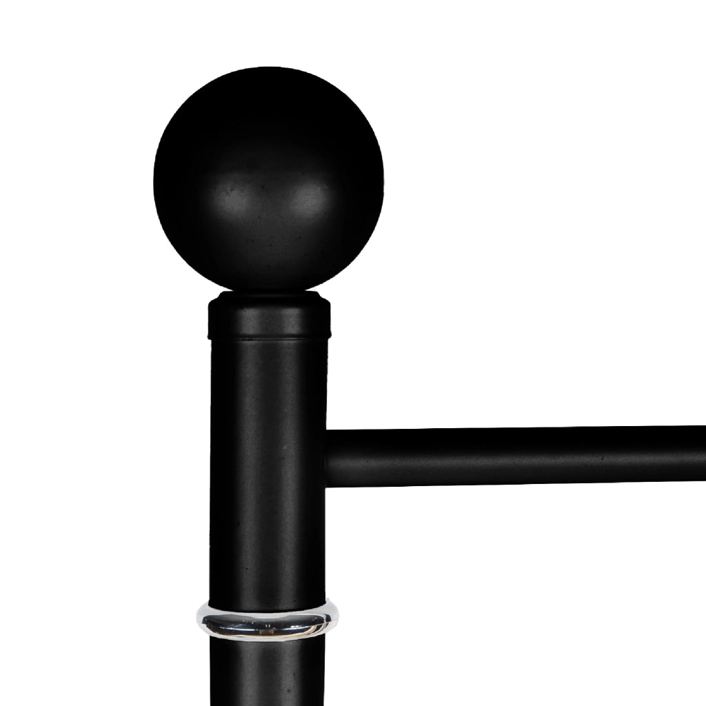 Piantana In Acciaio Inox Porta Asciugamani Da Terra 3 Bracci Girevoli 22x90 Cm Organizer Accessori Bagno Porta Stendi Salviette Bagno Moderno Elegante Stendi Indumenti  Nero