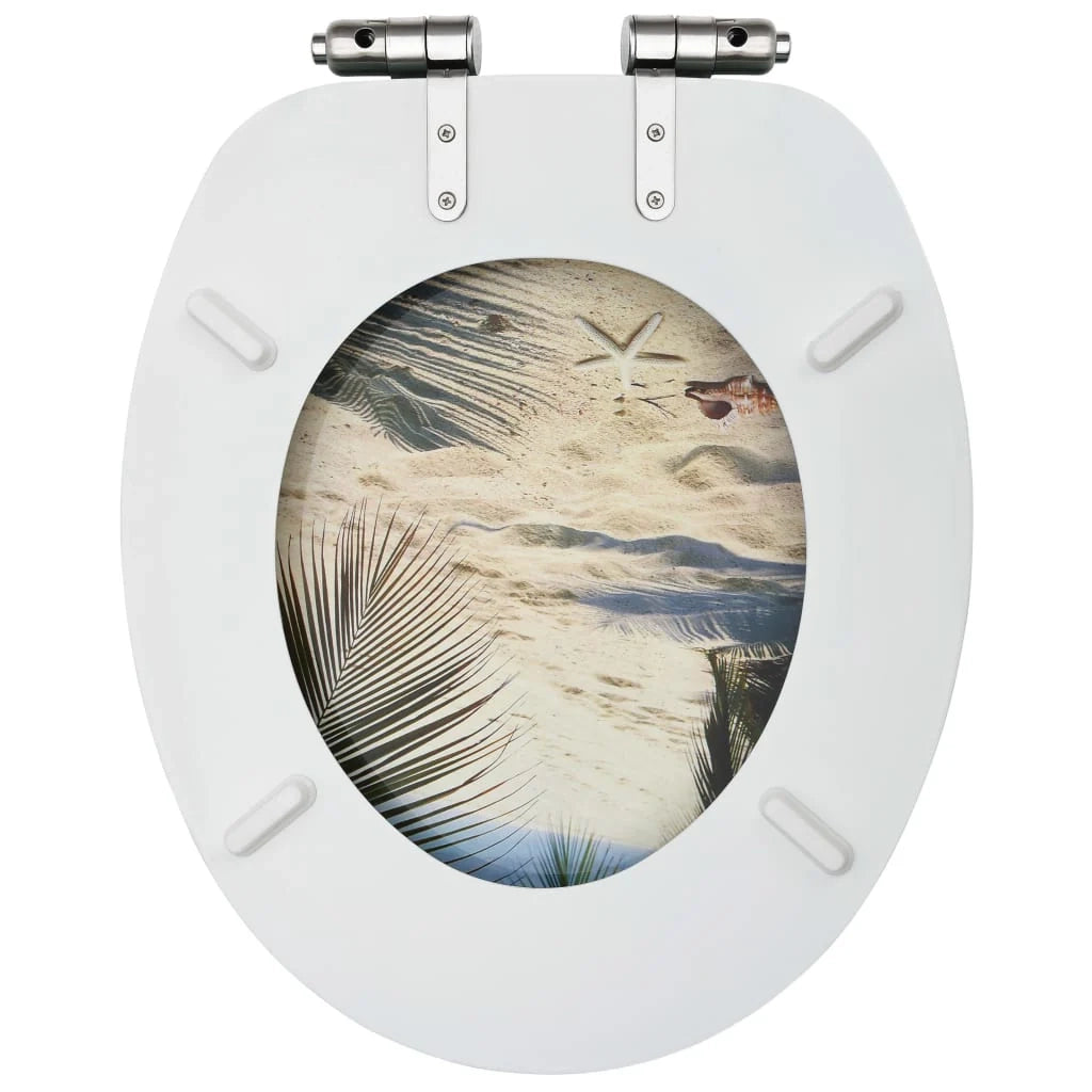 Sedile WC con coperchio a chiusura ammortizzata MDF finitura Beach 02_0002938