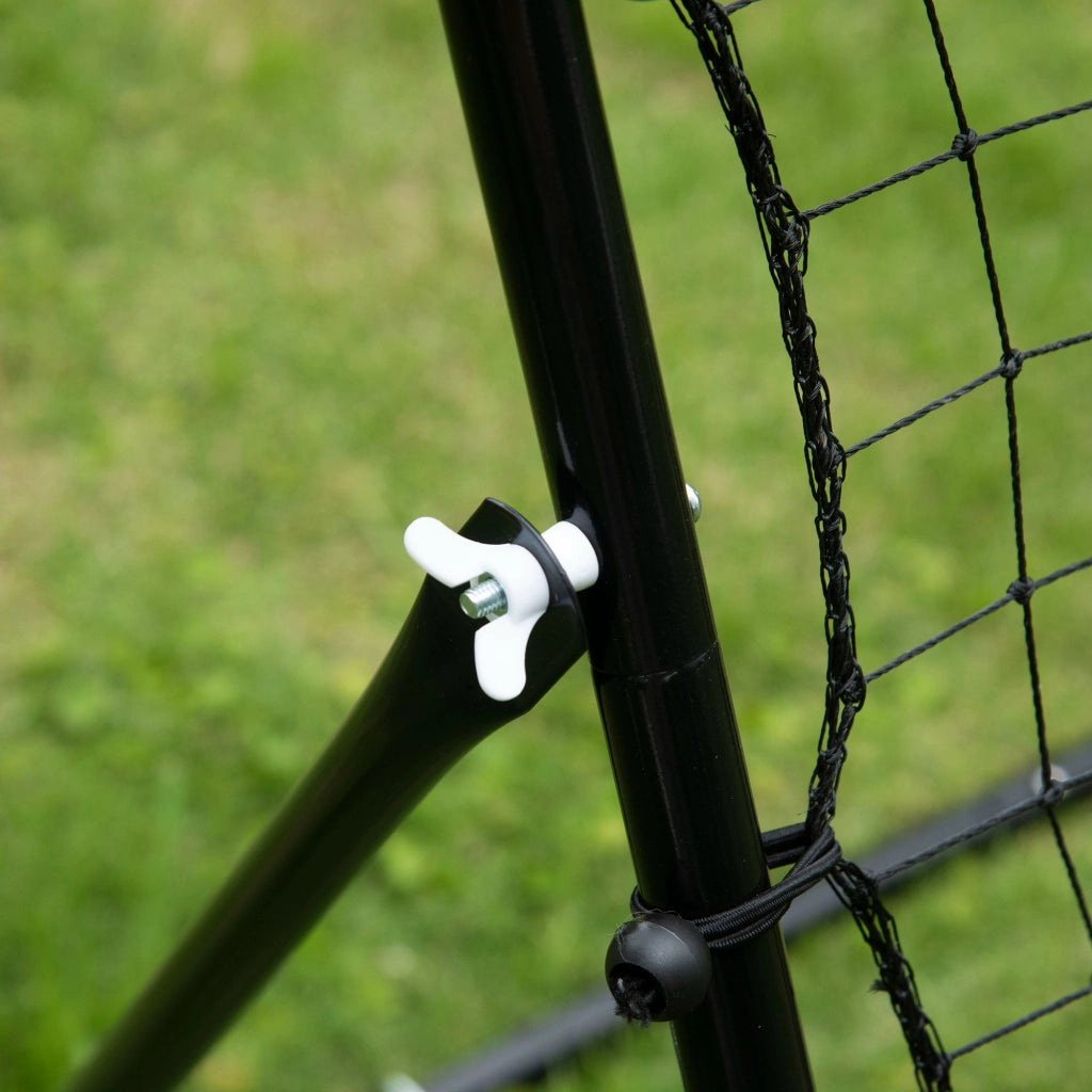 Rebounder Calcio 84x84cm ¨C Xylo ¨C Angolo Regolabile Allenamento Tiro Passaggio Rimbalzo Nero