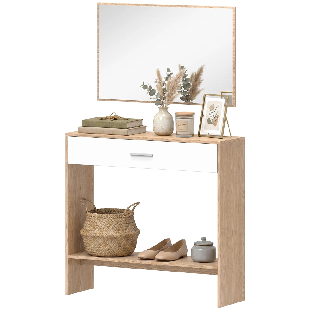 Console tavolo ¨C zephmum ¨C 91.5x27.9x85.5 cm quercia