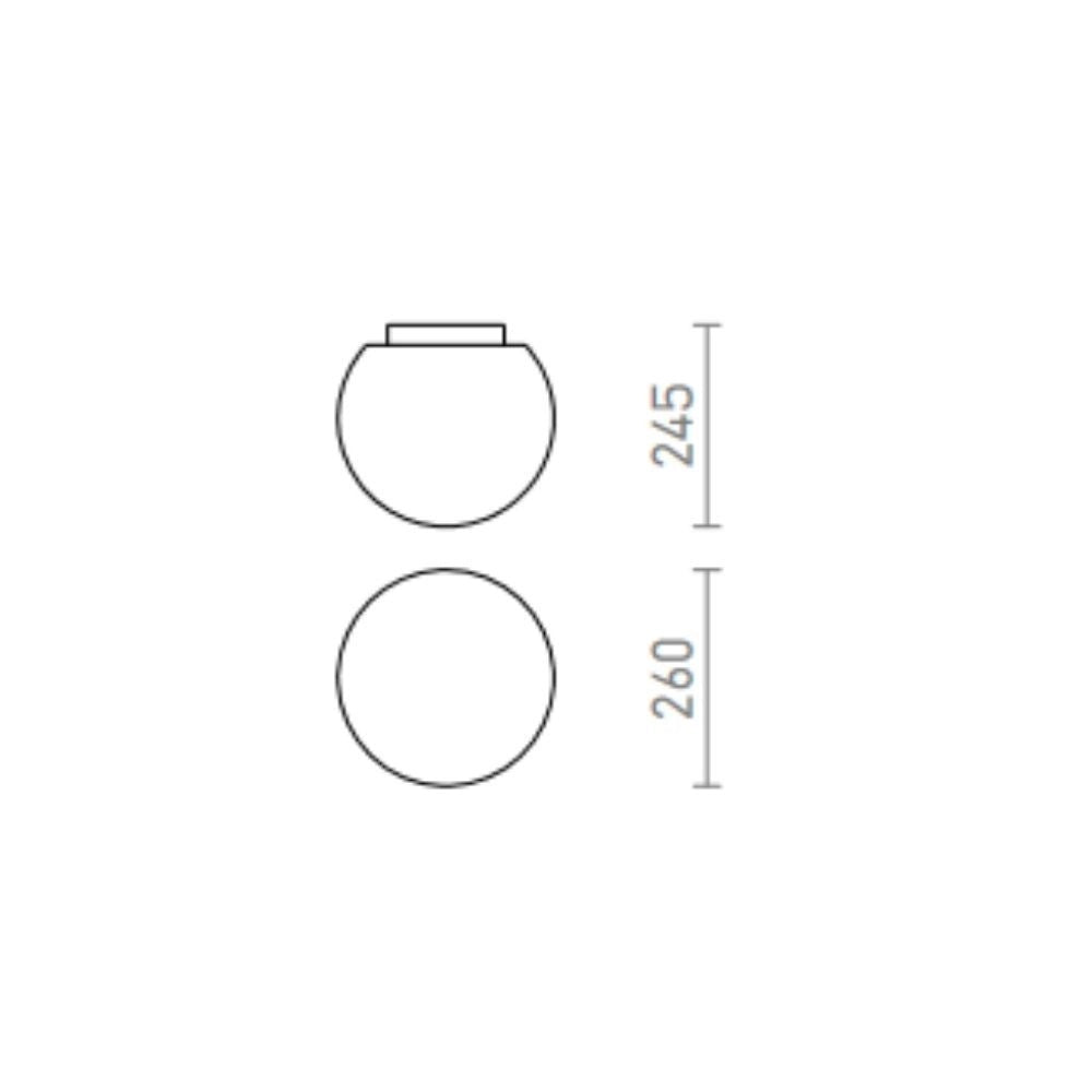 Lampadario BOLLY 26 da soffitto  vetro opalino/cromo 230V E27 15W IP44