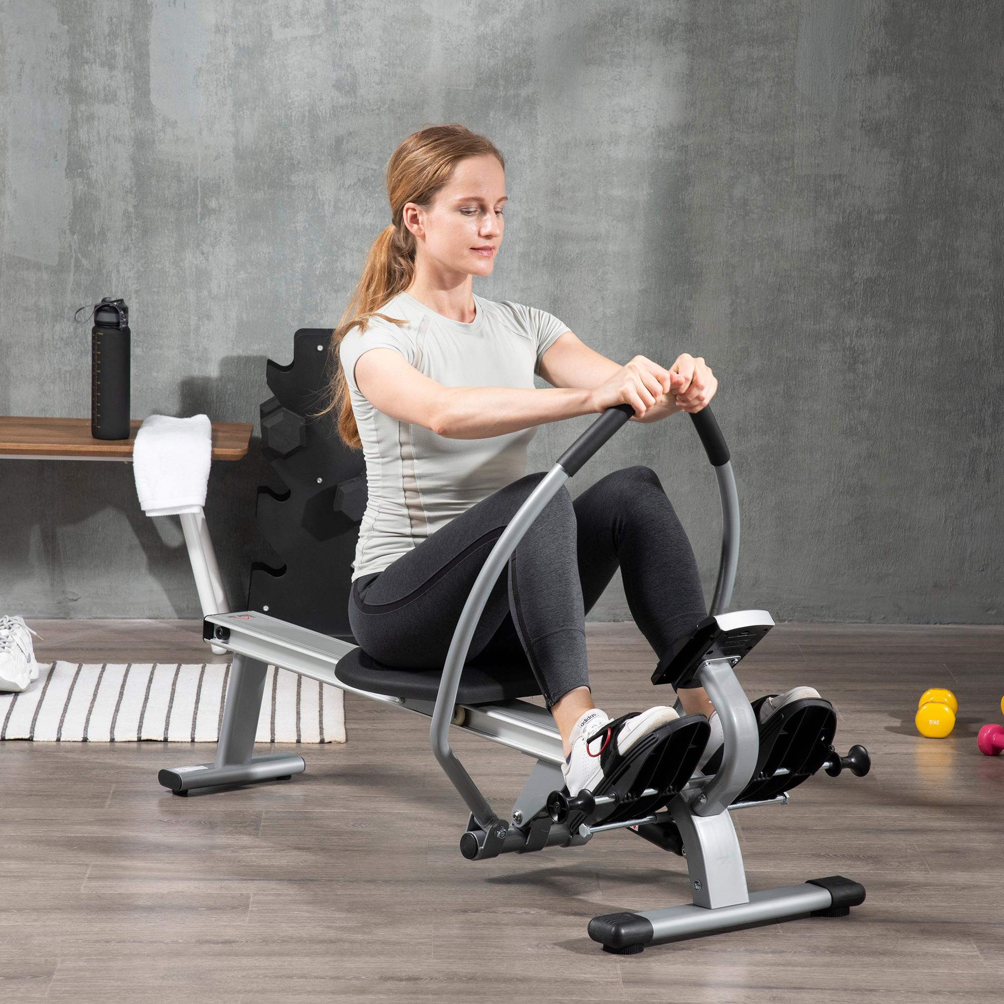 Vogatore 12 Resistenze 160x61x50 cm con Monitor in Alluminio e Acciaio