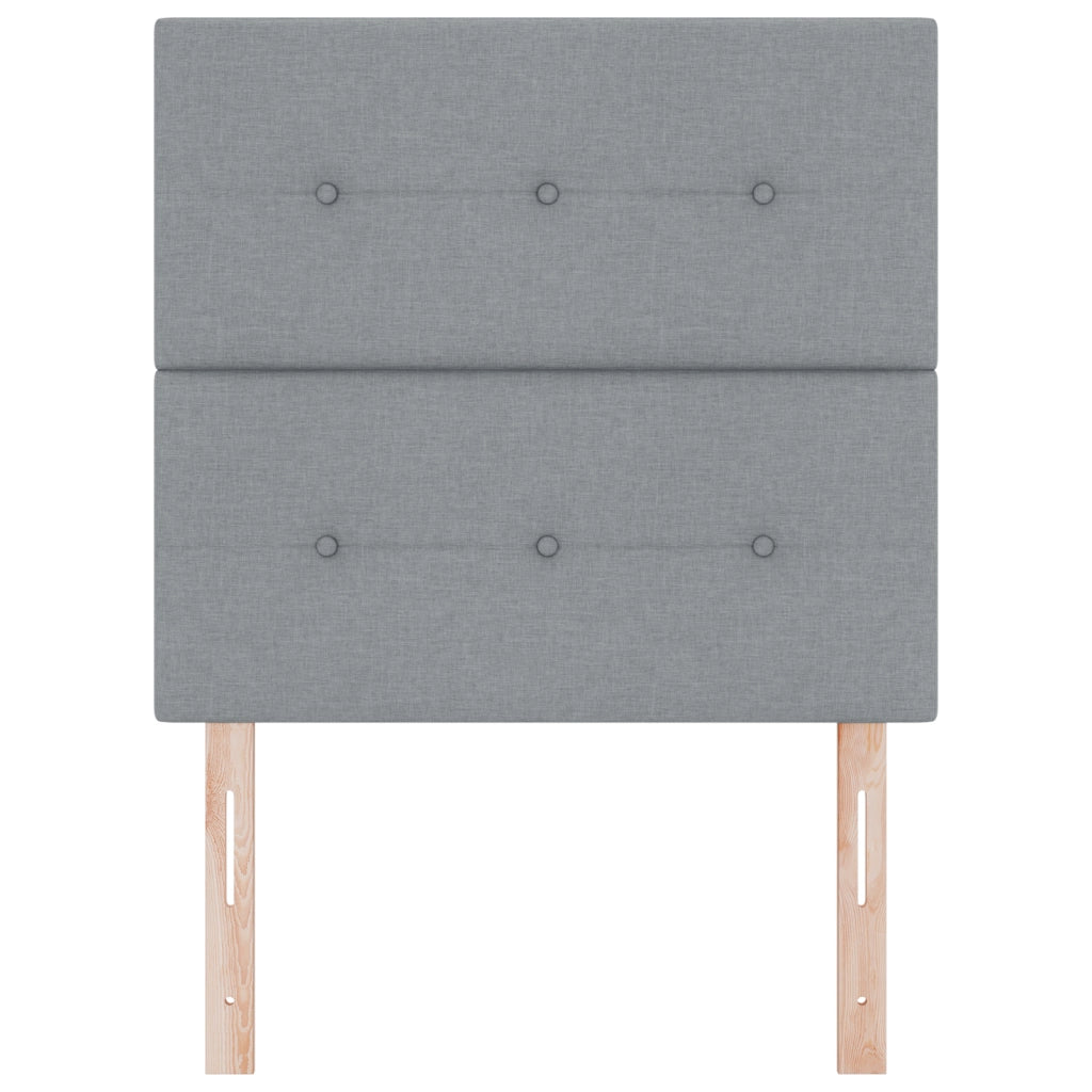 LED Testata Luce Grigia 90 cm Tessuto