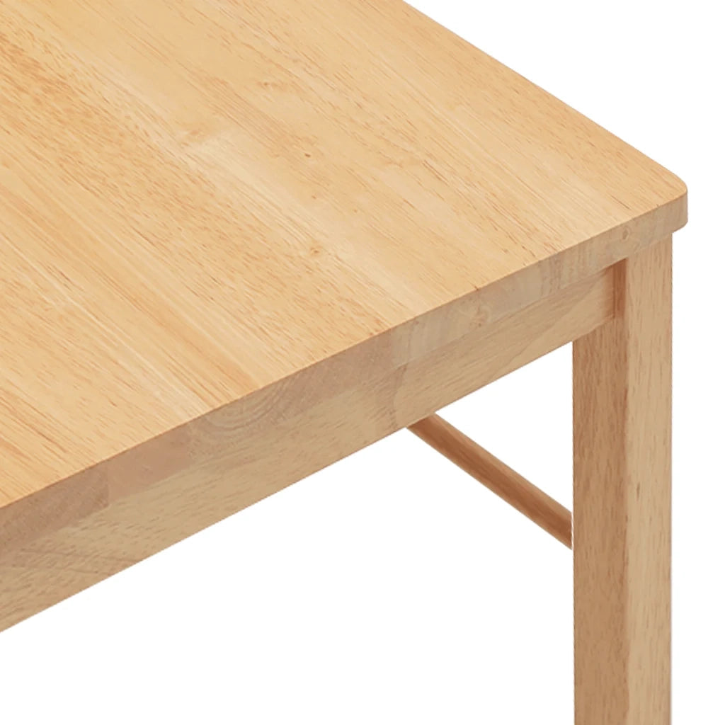 Sedie da Pranzo 2 pz in Legno Massello di Hevea
