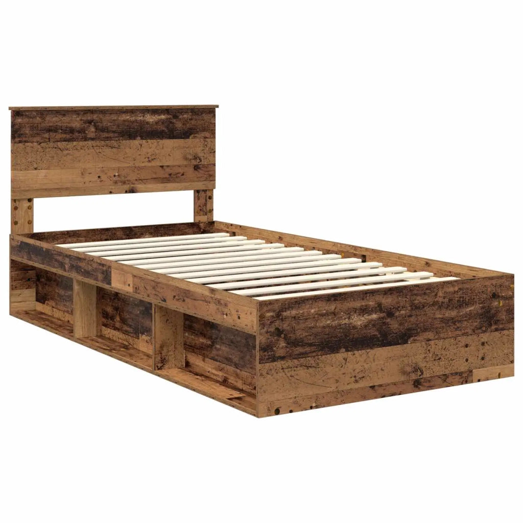 Struttura del letto Legno vecchio 100 x 200 cm Pino massello 3410643