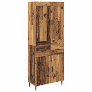 Credenza con cassetto 2 pz | Madia | Buffet da pranzo | Armadio da pranzo Legno vecchio Legno multistrato