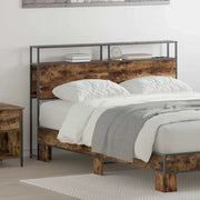 vidaXL Testata contenitore Rovere fumo 135 cm Legno multistrato