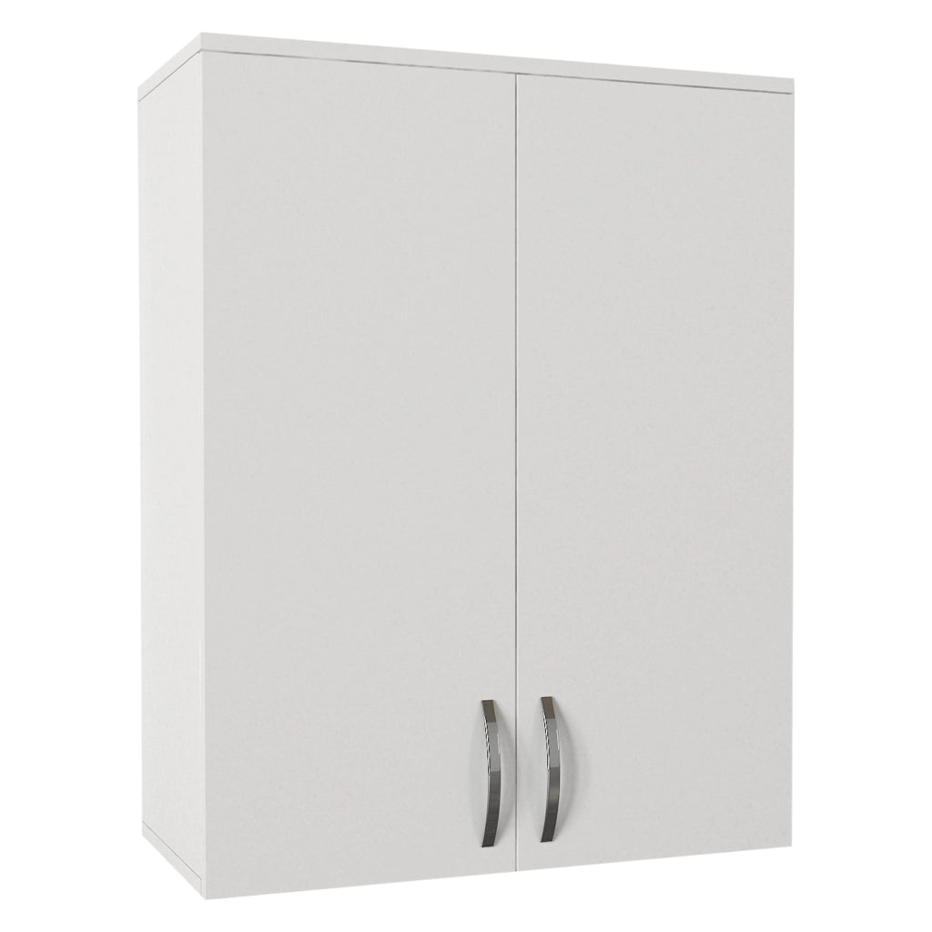 Isili, Mobile Pensile 2 Ripiani, 70x90h cm Bianco