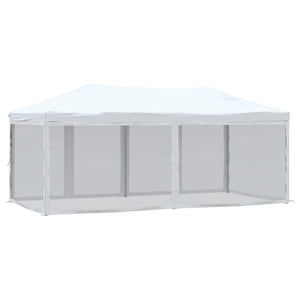 Tenda per Feste Pieghevole con Pareti Laterali Bianco 3x6 m 93552
