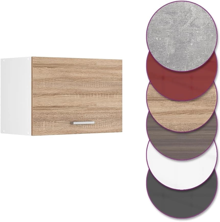 Pensile da cucina R-Line, Sonoma, 60 cm Piatto, per la libera combinazione all'interno di sistemi cucina modulari