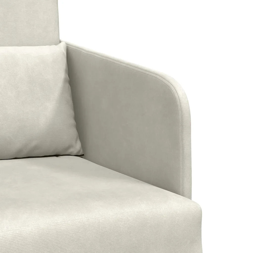 Divano letto-Sofa Letto-Daybed Crema 65 x 80 x 83 cm Velluto