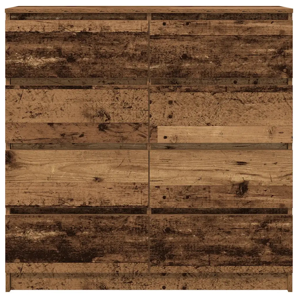 Credenza | Madia | Buffet da pranzo | Armadio da pranzo Legno Antico 100x35x99 cm in Legno Multistrato