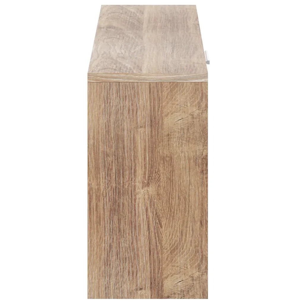Panchina con Scarpiera Colore Rovere 80x24x45 cm