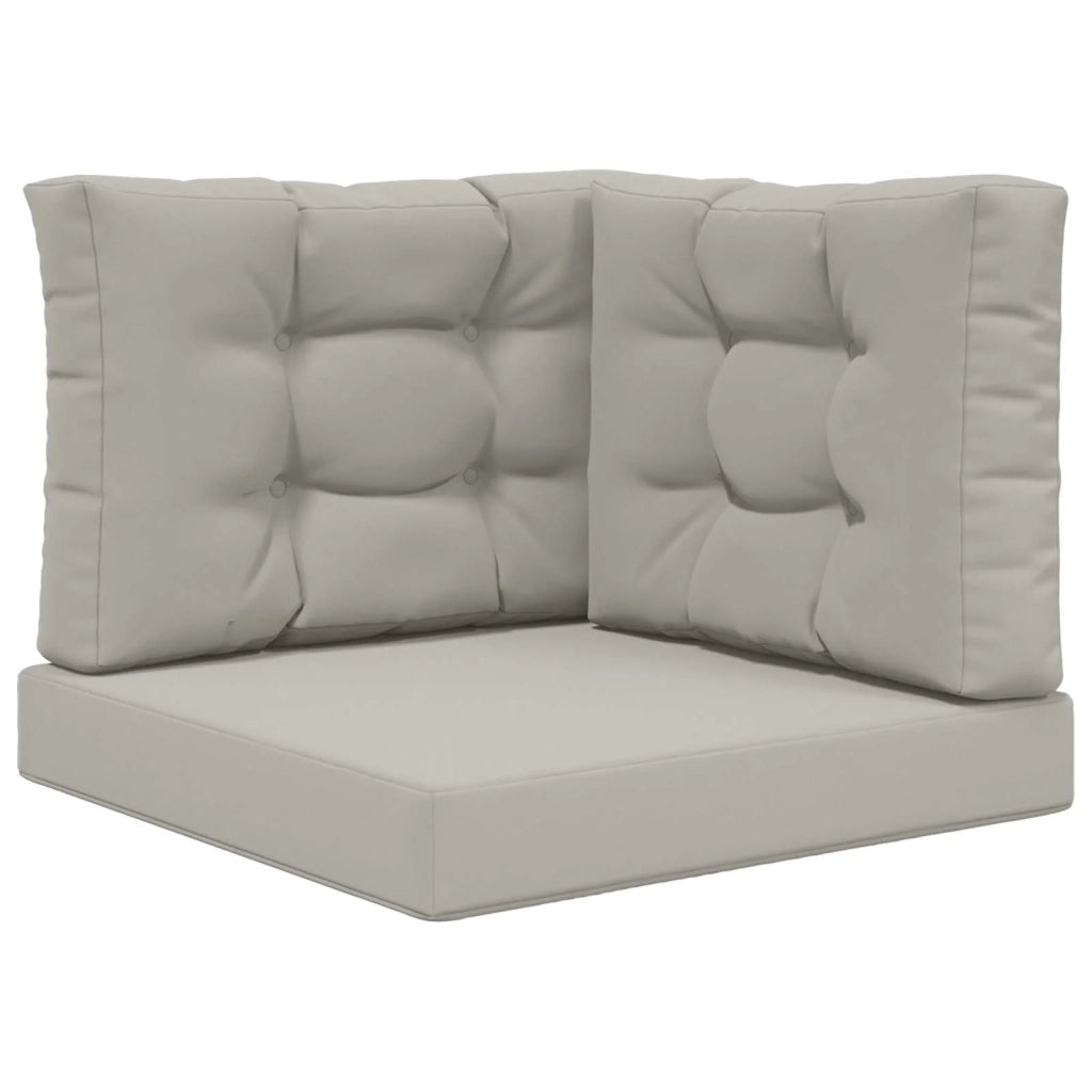 Cuscino per divano da esterno 3 pcs Grigio Poliestere 900762