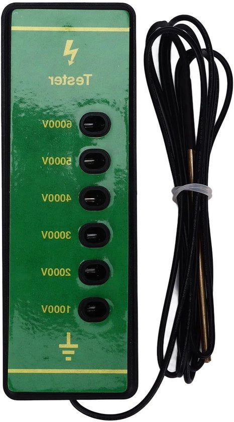 Testatore di tensione elettrica portatile per cavi metallici 1000-6000V - Ideale per fattorie, orti e recinti per pecore