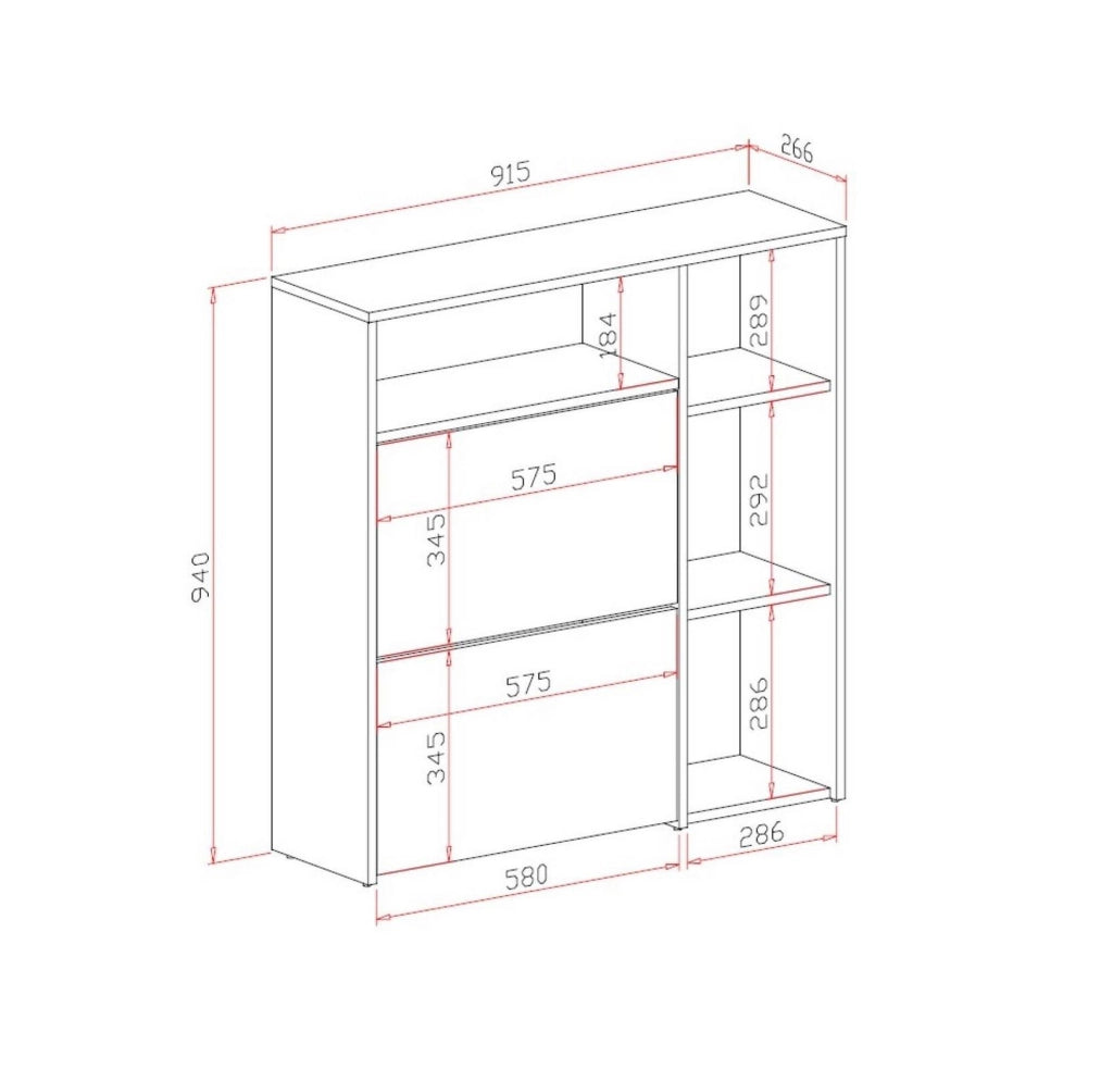 Scultore, Mobile da Ingresso 04-mag Paia, 91.5x26.6x94h cm Grigio Cemento