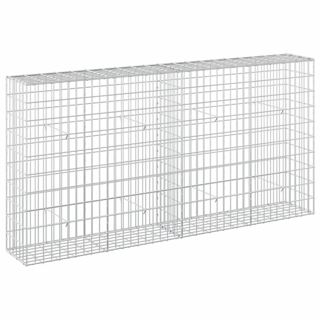 Gabione con Filo da 5 mm e Rete da 5x10 cm 200x30x100 cm 3464638