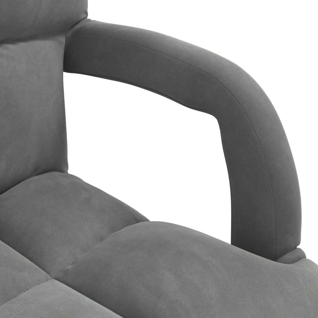 Sedia da Pavimento Grigio scuro 58 x 62 x 58 cm Velluto 42028134